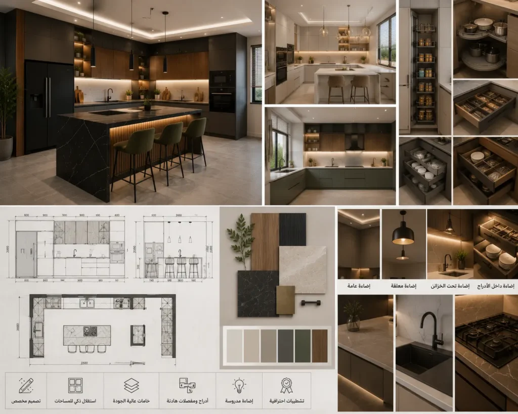تصميم وتفصيل المطابخ